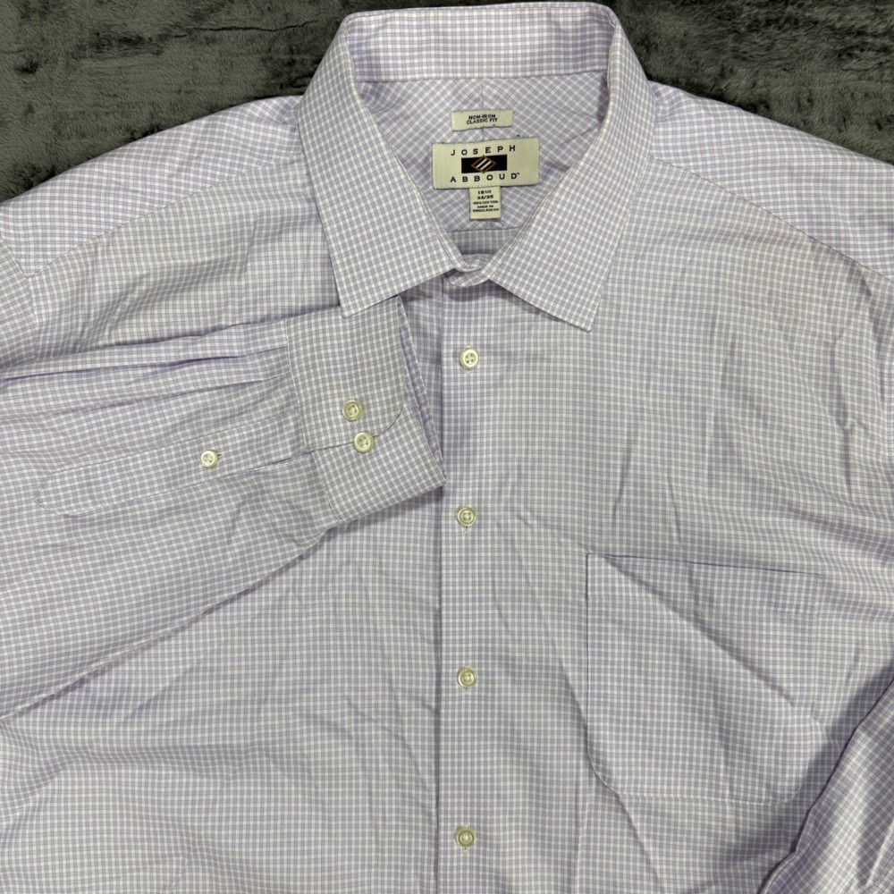 Joseph Abboud‎ Button-Down Shirt Men 18.5 34/35 Lavender
